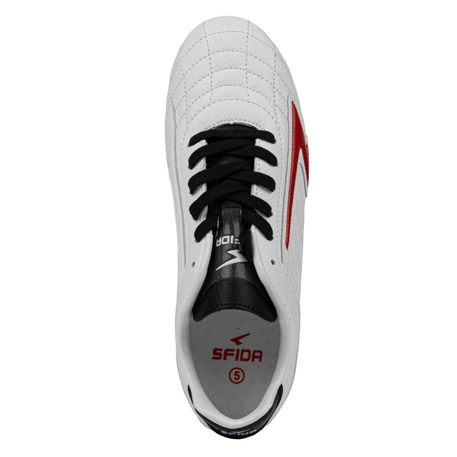 Sfida Legend Team Junior Football Soccer Boots - White/Red/Yellow (Childrens/Kids)-4