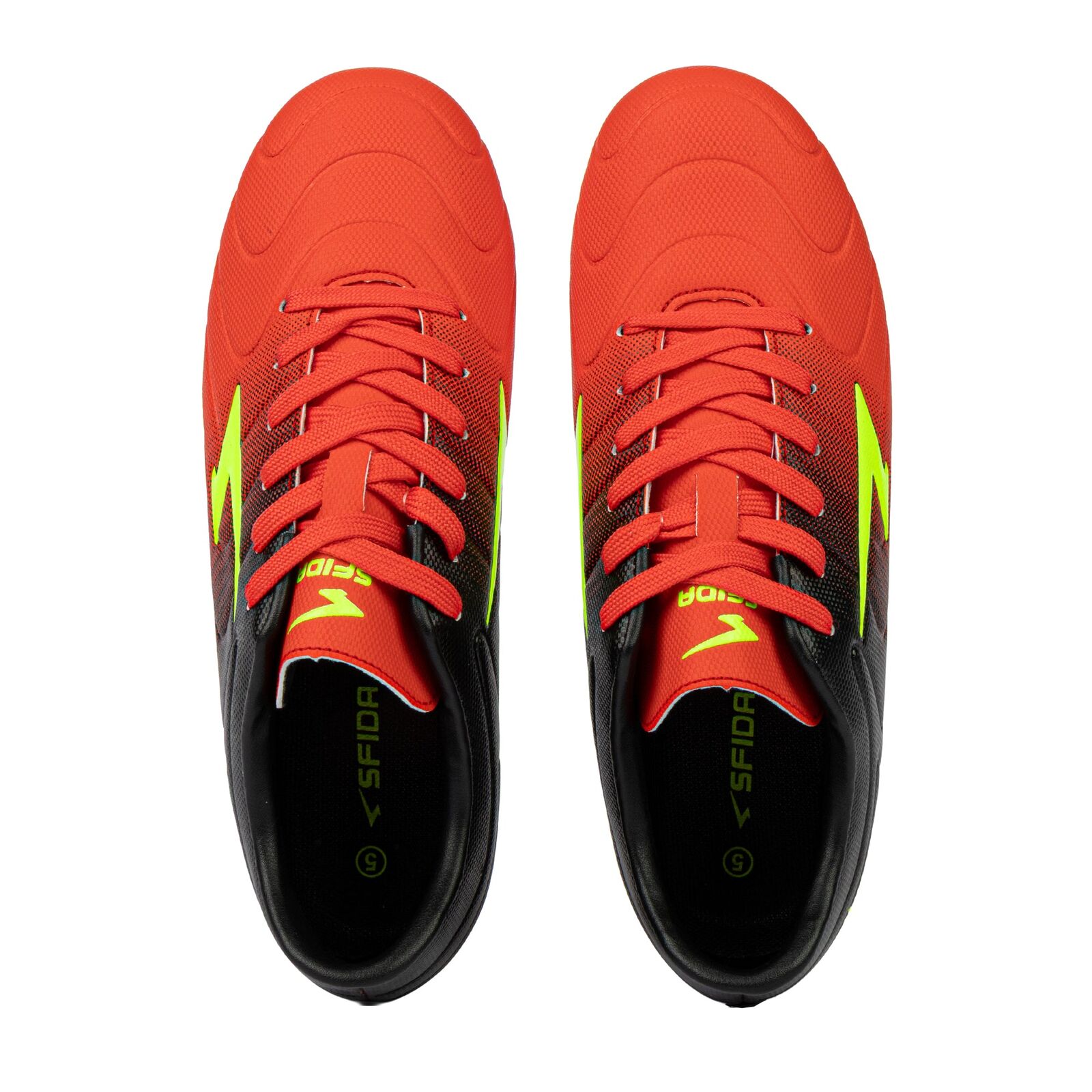 Sfida Velocity Junior Soccer Football Boots - Red/Yellow/Black (Childrens/Kids)-4