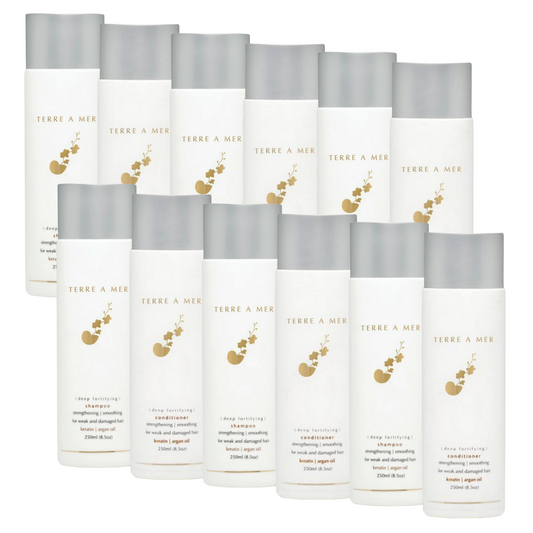 12pcs Set terreamer Deep Fortifying Keratin Hair Shampoo + Conditioner 250ml (6+6)