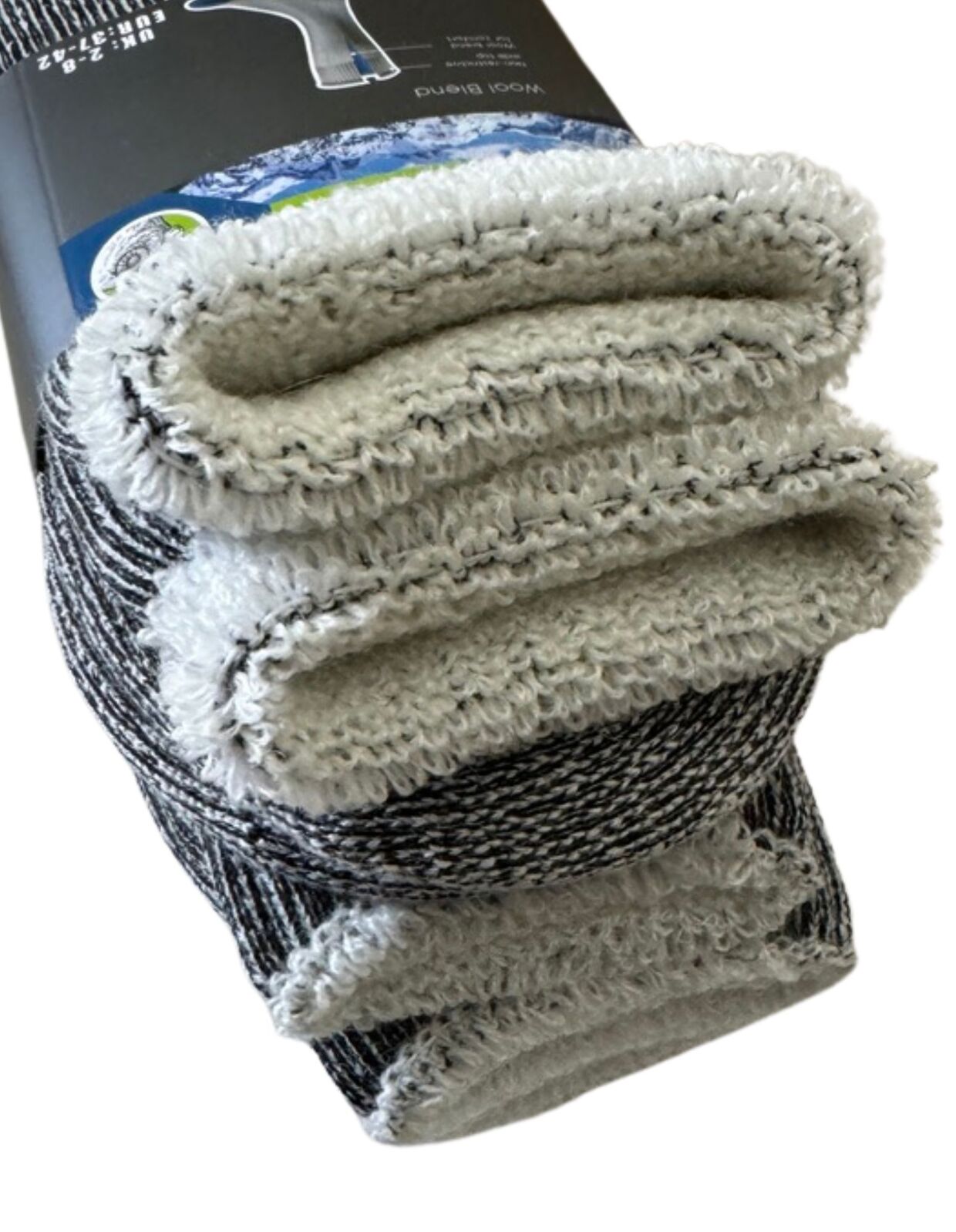 6 Pairs Heavy Duty Wool Blend Work Socks Extra Thick Cushion in Assorted Colours-4