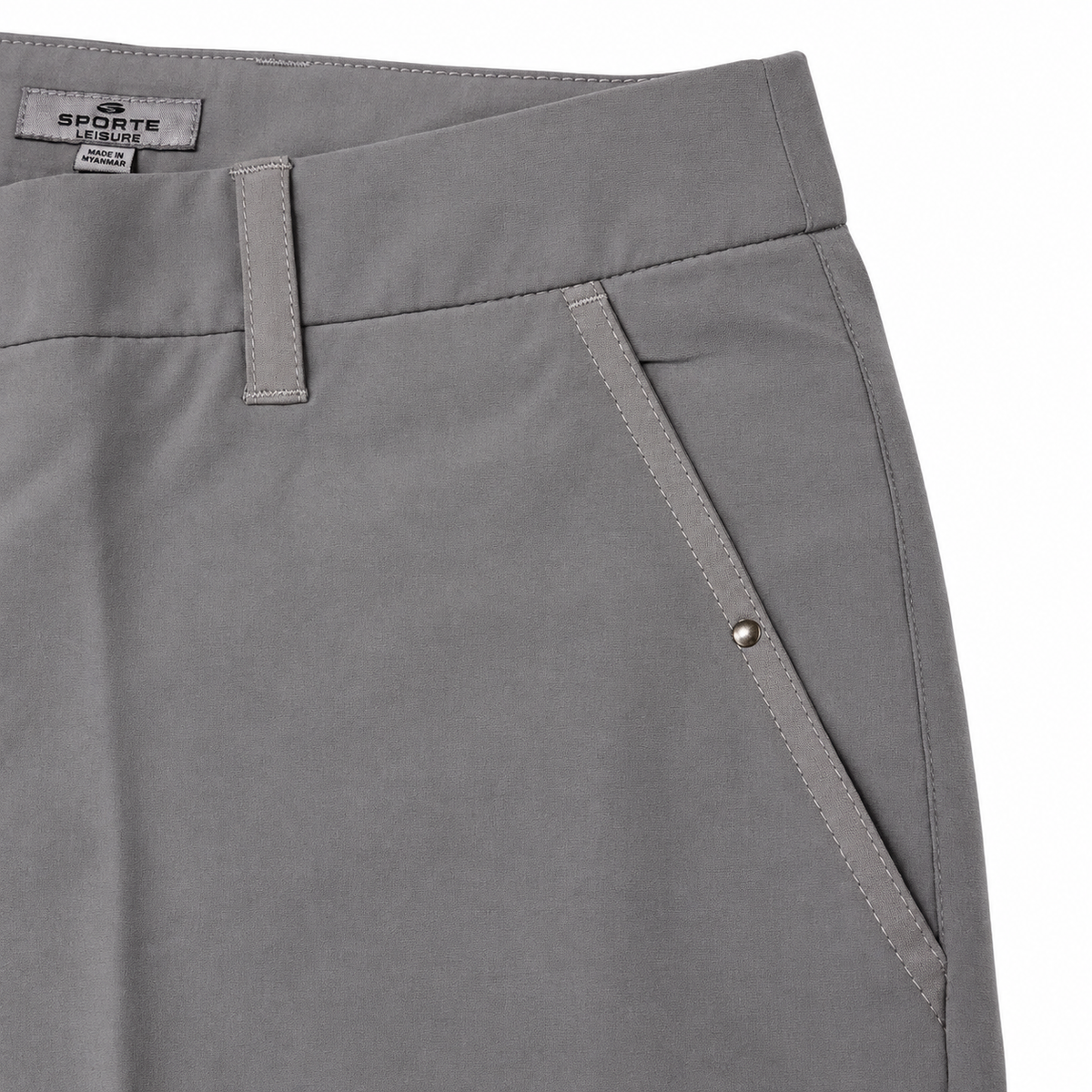 Sporte Leisure Womens Dri-Sporte Stretch 3/4 Tech Pants in Chrome
