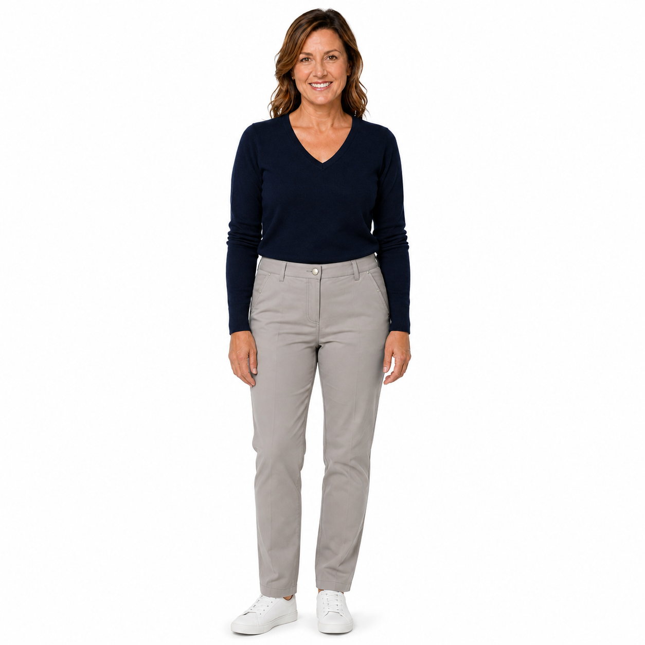 Sporte Leisure Womens Dri-Sporte Stretch Tech Pants Trousers in Chrome