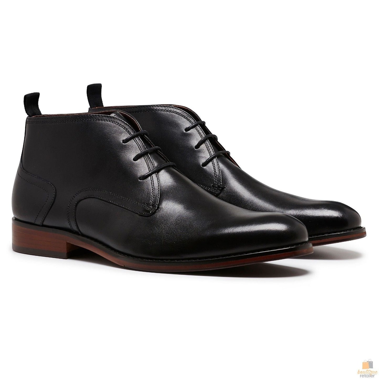JULIUS MARLOW SPIKE Leather Boots Dress Work Formal Business Shoes Chukka-13