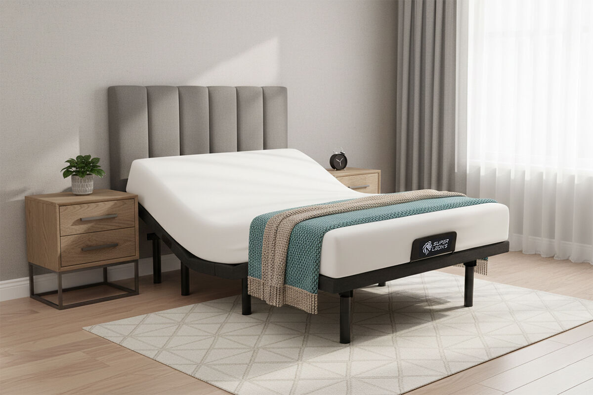 Queen Adjustable Zero Gravity Bed Frame & Memory Foam Mattress Bundle - Dual Motors, Wireless Remote & USB Ports