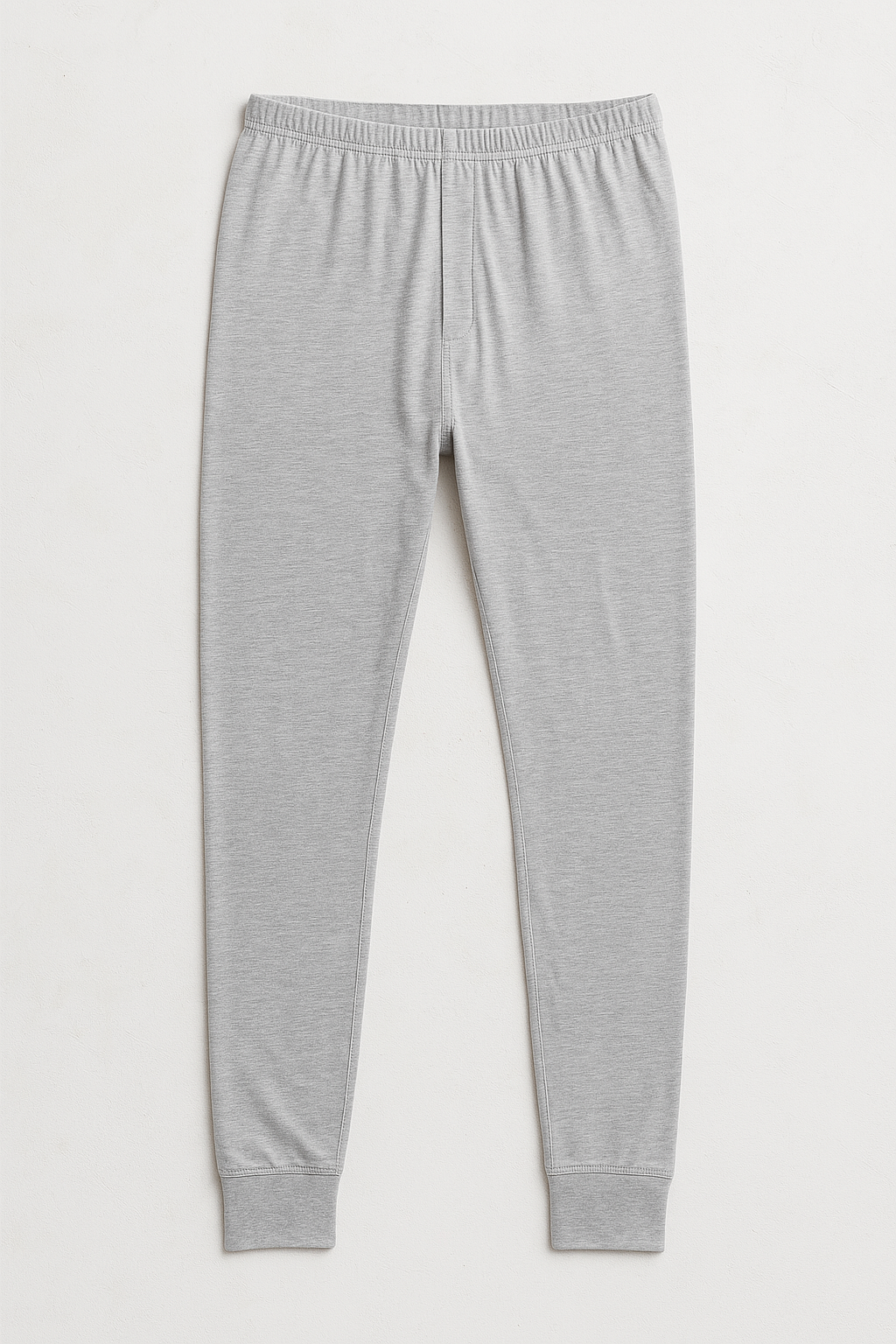 Mens Cotton Long John Thermal Pants Underwear Warm Winter Base Layer in Grey-4