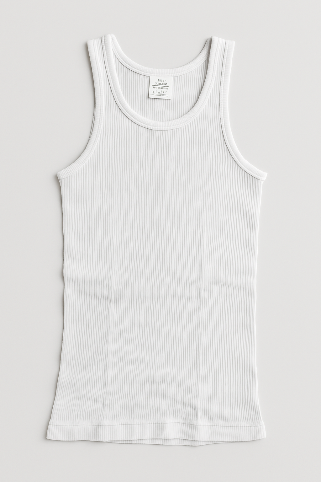 Mens Thermal Cotton Singlet Top Sleeveless Warm Underwear Base Layer in White-3