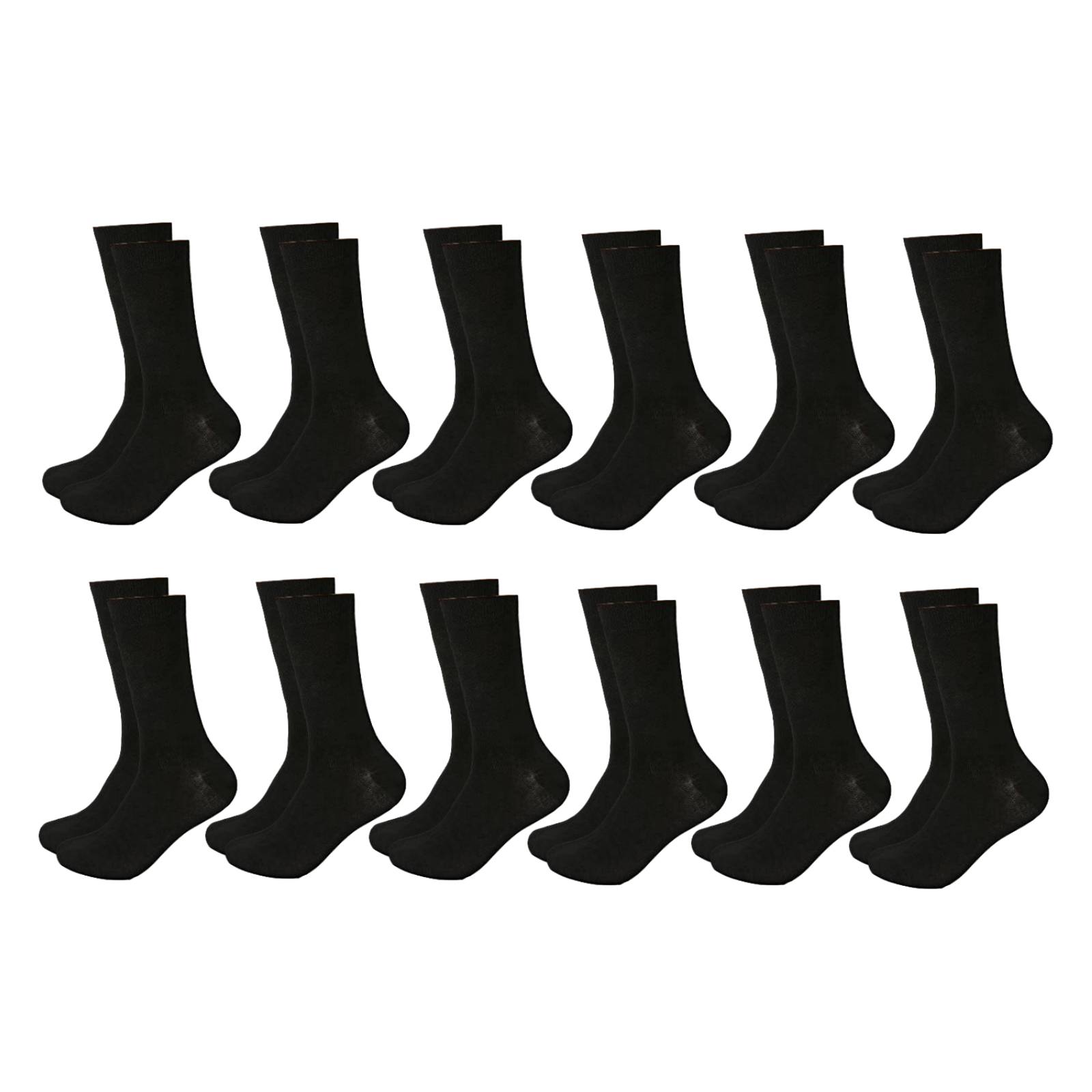 12 Pairs Bamboo Socks Unisex Premium Fiber Sock Super Soft Crew-2