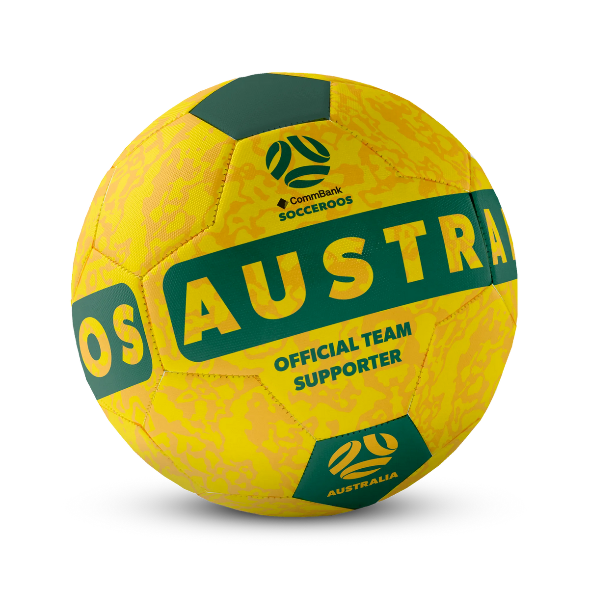 Summit Australia Socceroos Lava Soccer Ball Size 5 - Officially Licensed Team Supporter