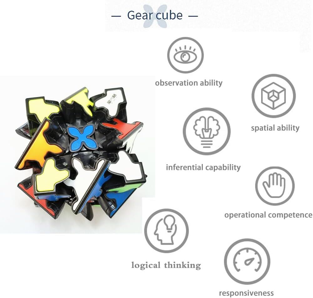 3x3 Square Speed Cube Pyramid Brain Teaser Puzzle Magic Educational Toy-2