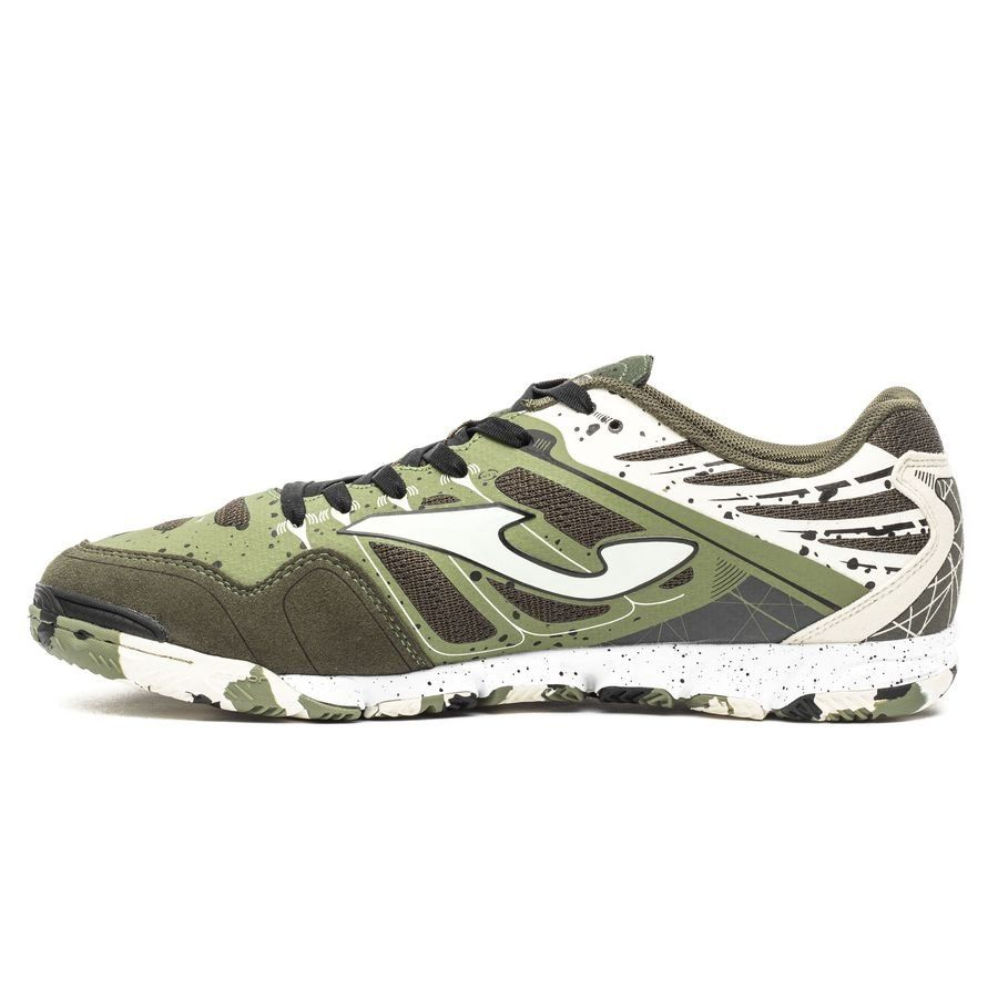 Joma Super Regate 823 Indoor Futsal Shoes Football Boots in Camo/Dark Green