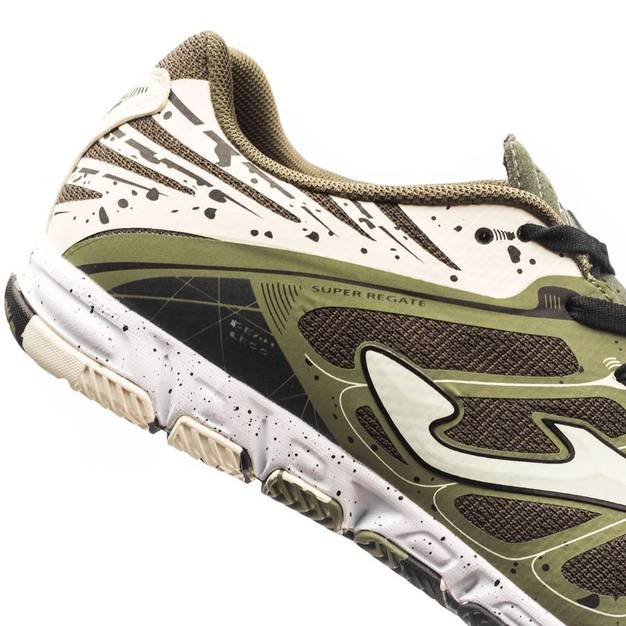 Joma Super Regate 823 Indoor Futsal Shoes Football Boots in Camo/Dark Green
