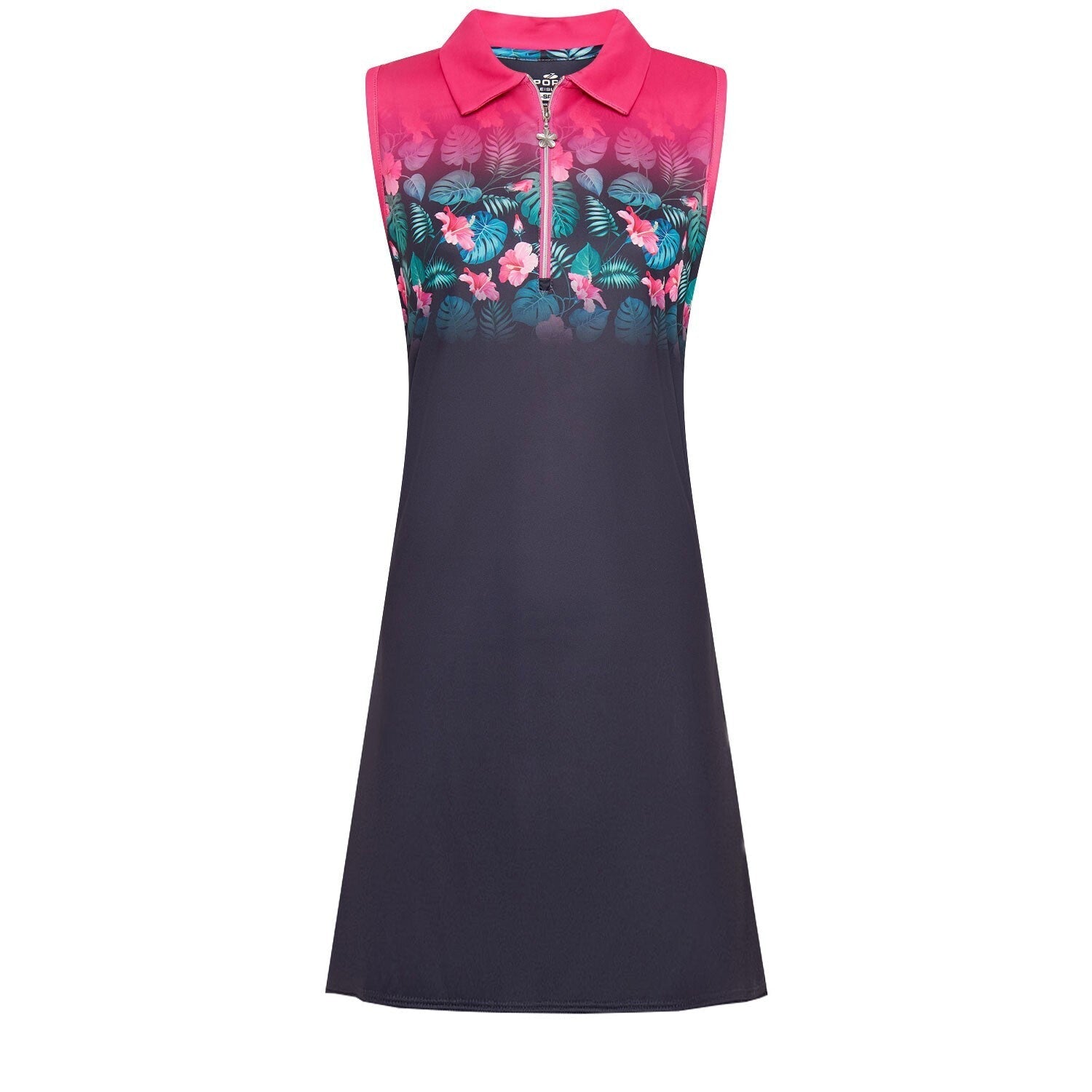 Sporte Leisure Hawaiian Leilani Sleeveless Ladies Dress - French Navy-0