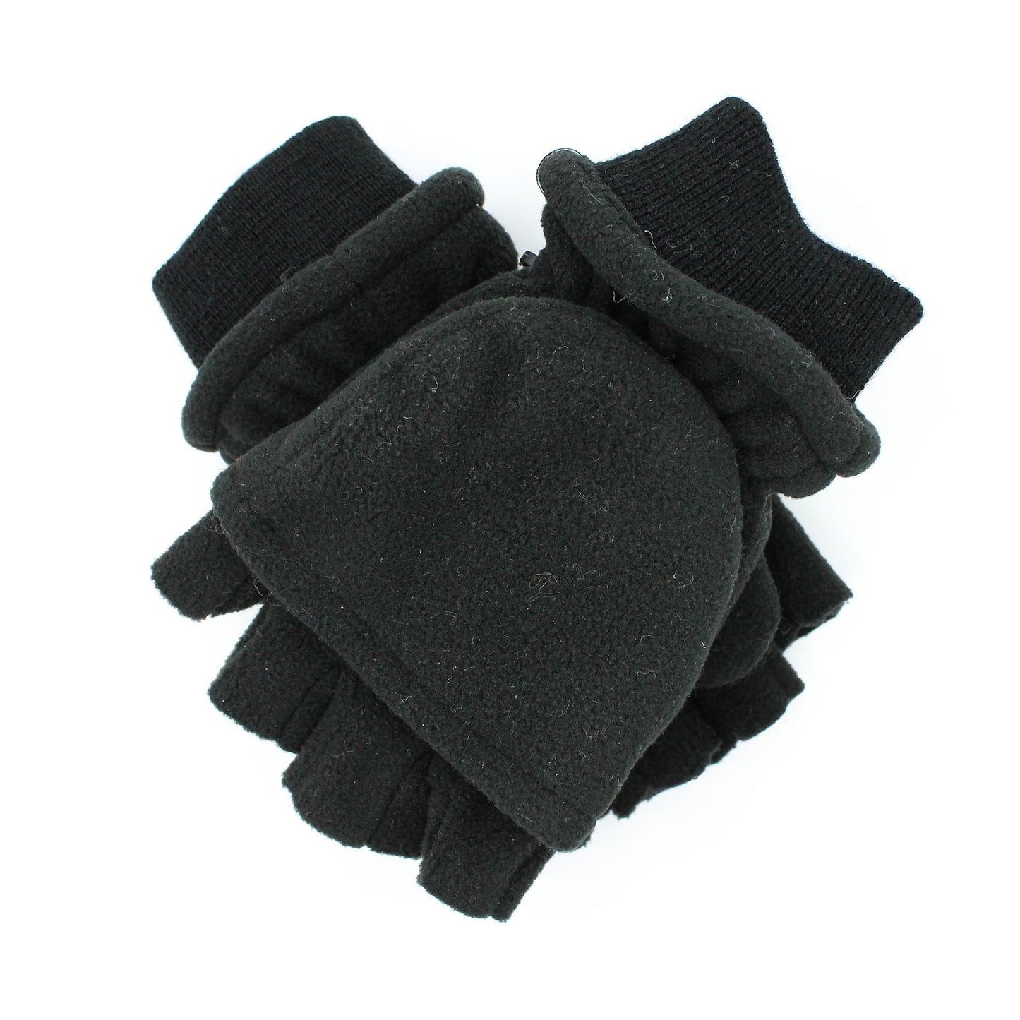 Dents Mens 3M Thinsulate Shooting Half Finger Fingerless Gloves - Black (Hunting)-0