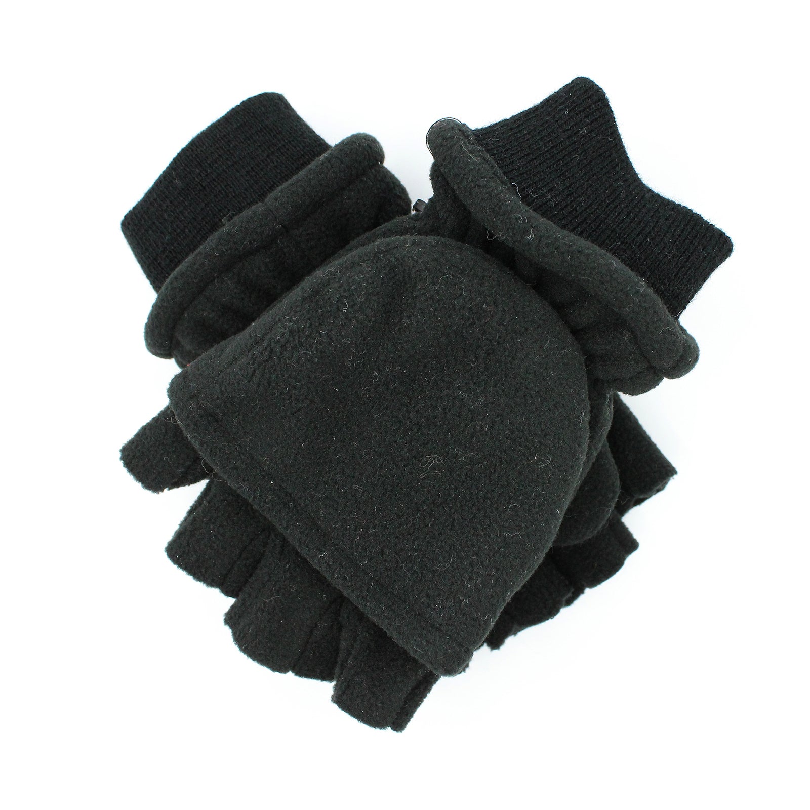 Dents Mens 3M Thinsulate Shooting Half Finger Fingerless Gloves - Black (Hunting)-0