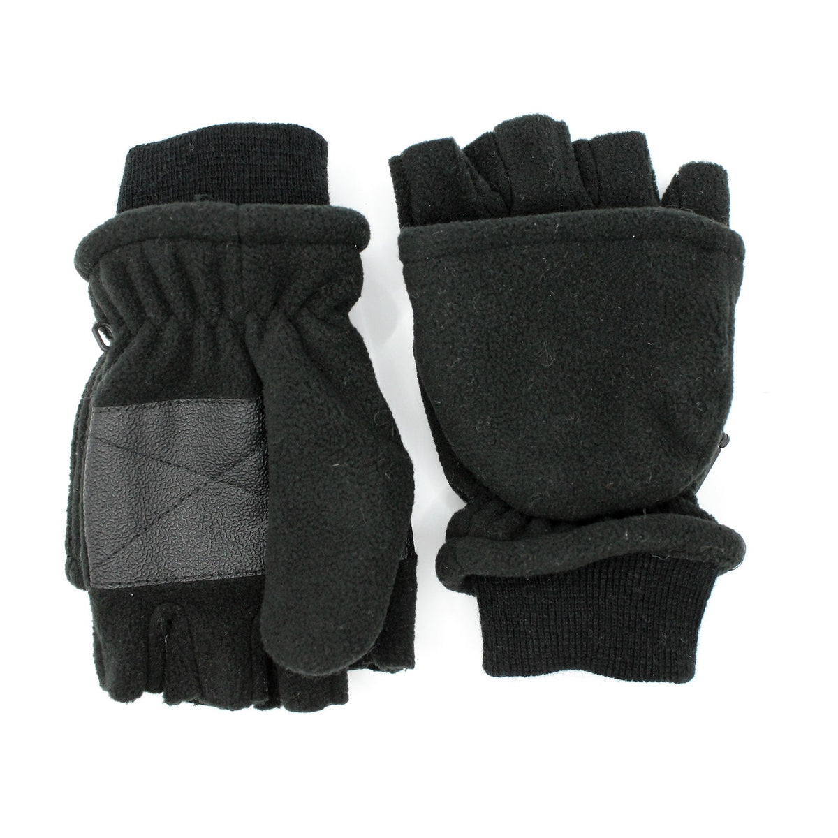 Dents Mens 3M Thinsulate Shooting Gloves Half Finger Fingerless Hunting in Black