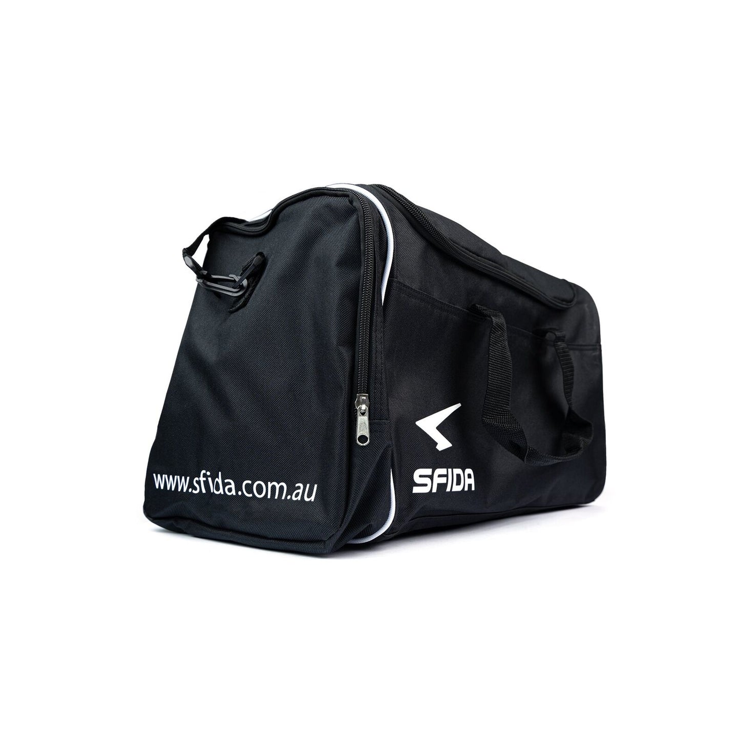 38L Sports Duffle Gym/Football/Soccer Bag w/ Shoe Storage Bag in Black-2