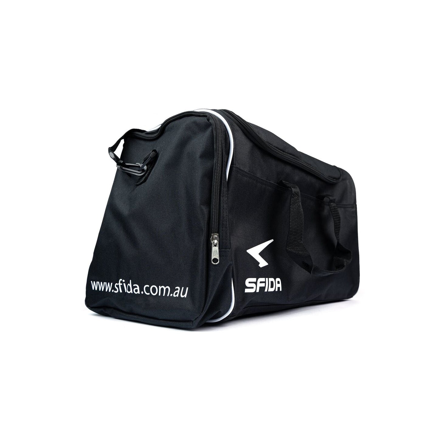 38L Sports Duffle Gym/Football/Soccer Bag w/ Shoe Storage Bag in Black