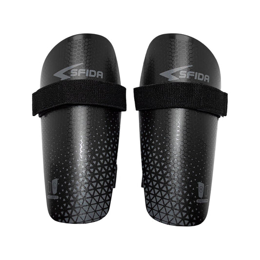 Sfida Basic Strapped Soccer Football Futsal Shinguard in Black/Grey