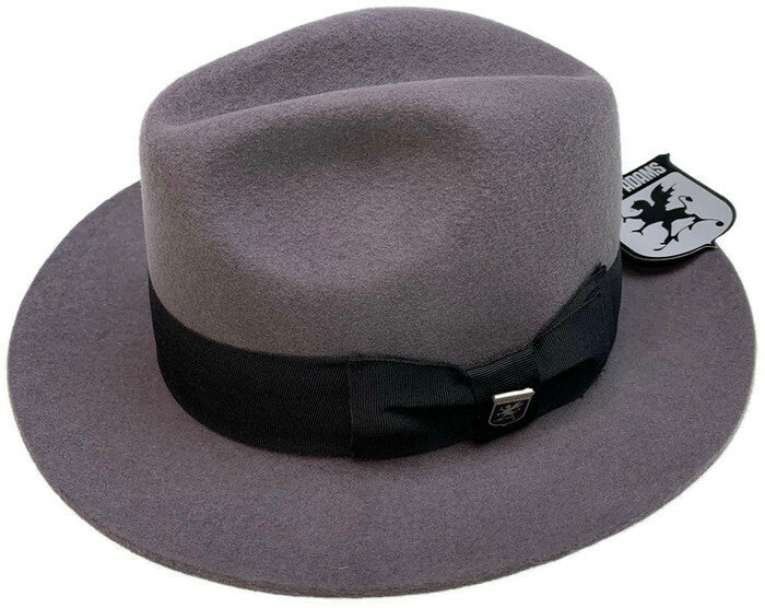 STACY ADAMS 100% Wool Felt Hat Warm Winter Fedora Trilby Style w Brim-2