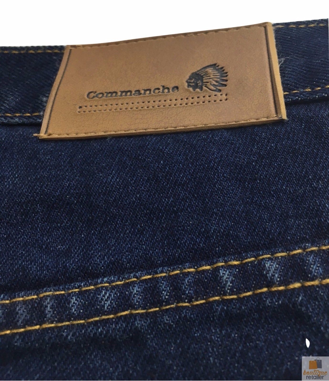COMMANCHE Classic Easy Fit Jeans Denim Original Straight Leg Pants Trousers-2