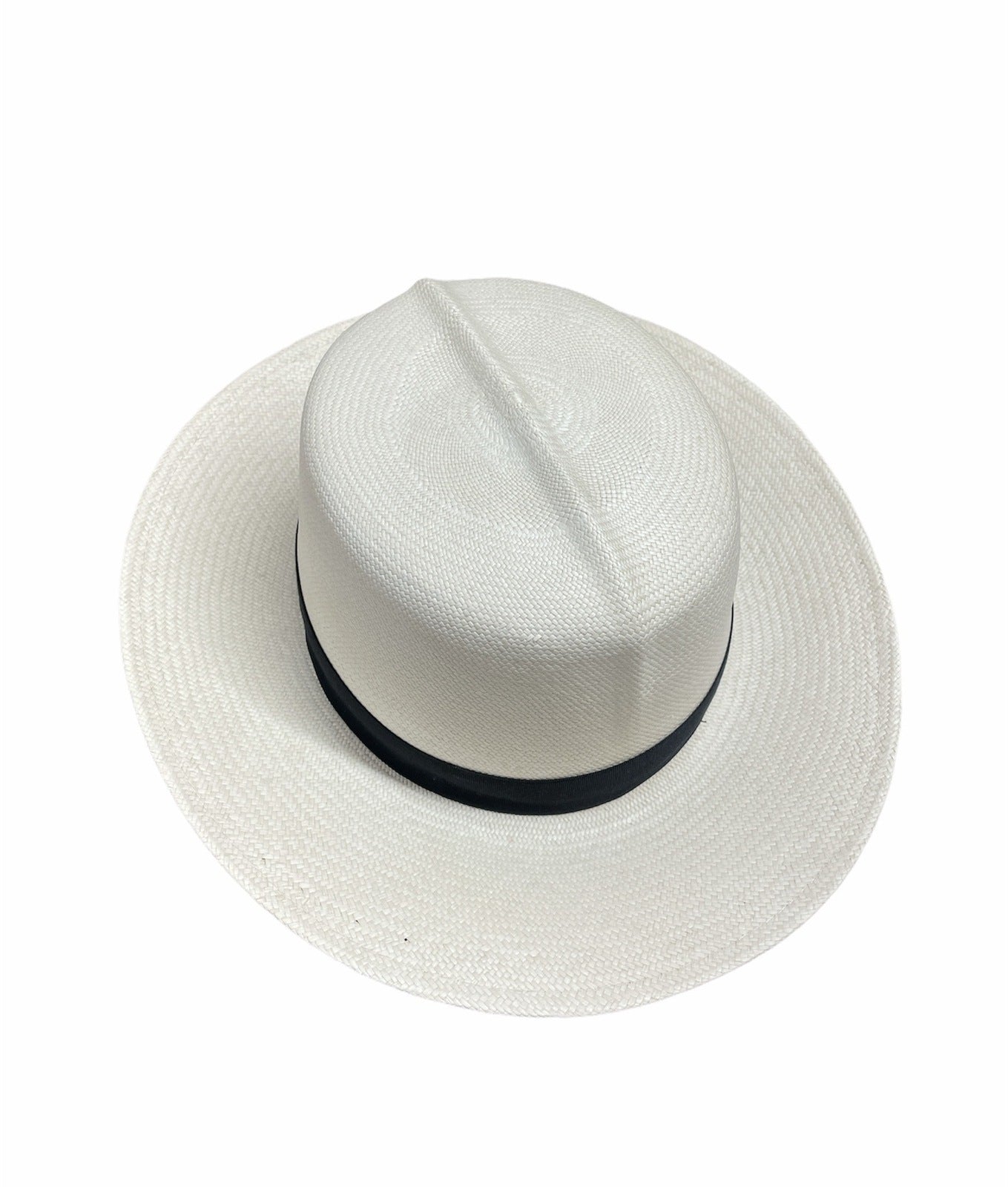 Hand Woven Grade 8 Panama Cooler Fedora Hat Summer Breathable Waterproof - Natural-1