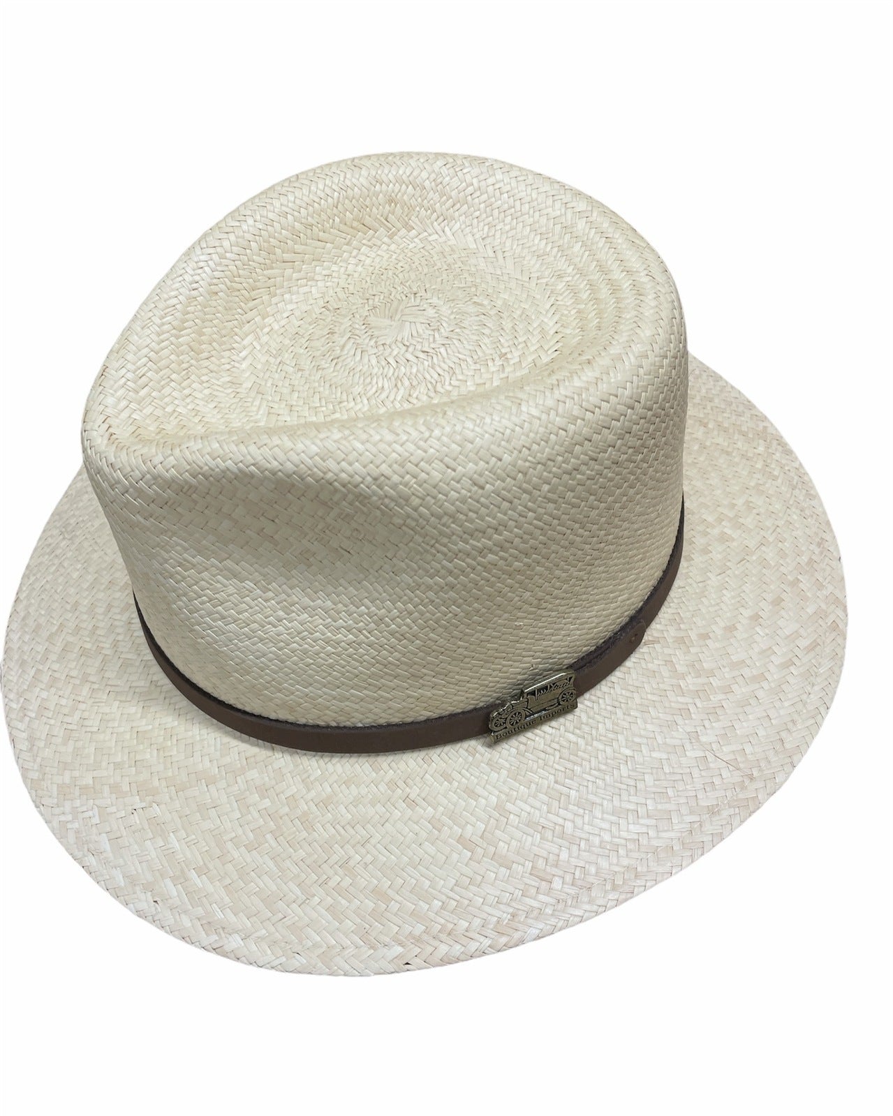 Hand Woven Panama Cooler Hat Summer Fedora Uncrushable Waterproof - Tan-1