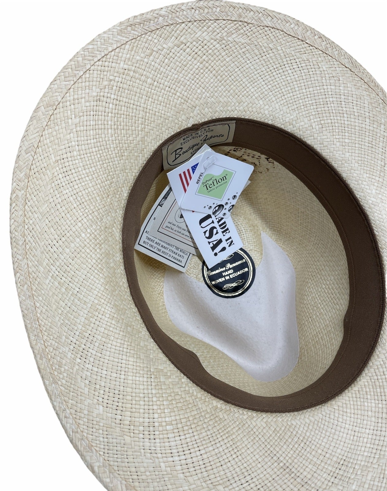 Hand Woven Cooler Outback Hat Summer Breathable Uncrushable Waterproof-Tan-2