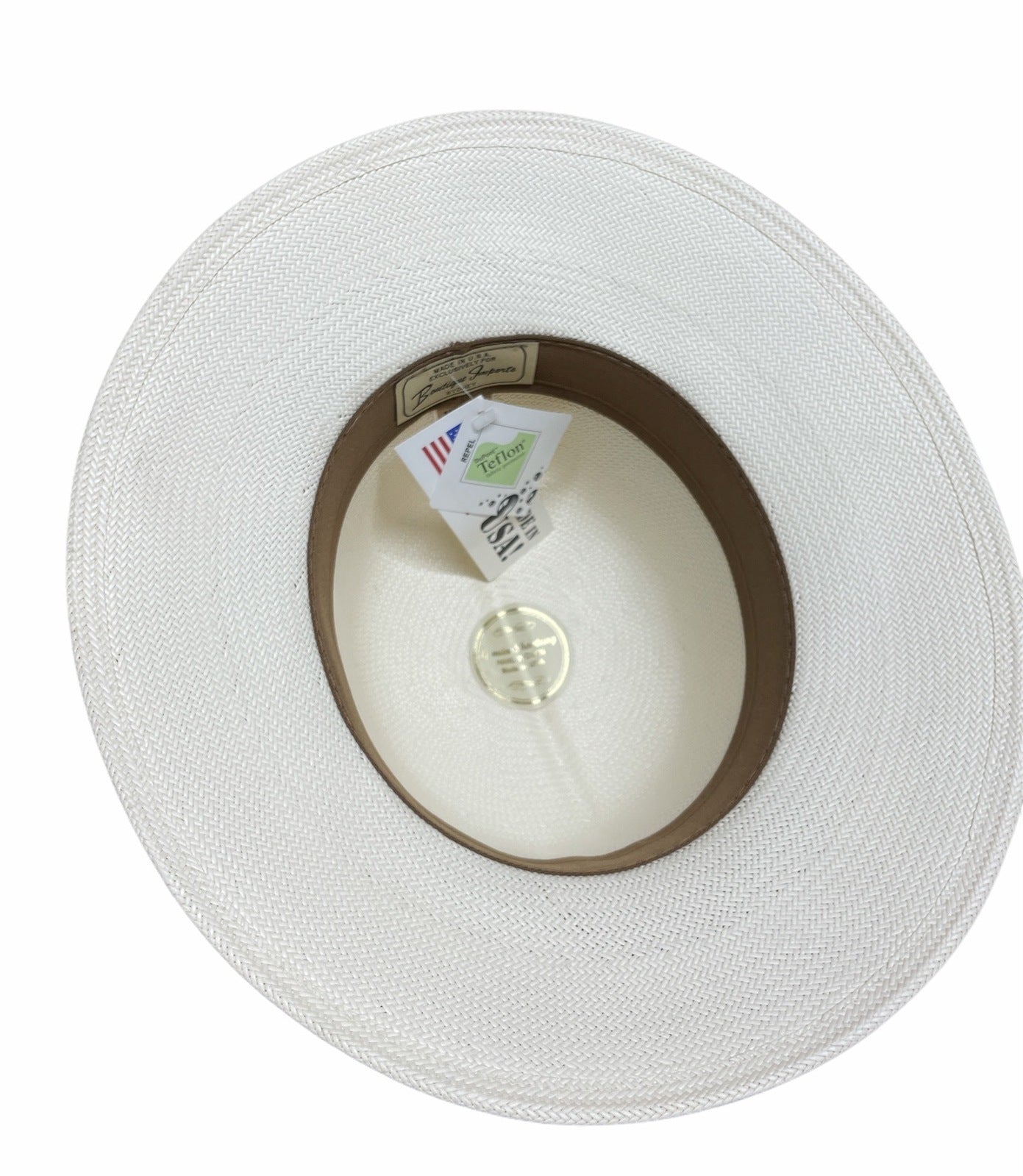 Hand Woven Cooler Outback Hat Summer Panama Waterproof Fedora - Natural-2