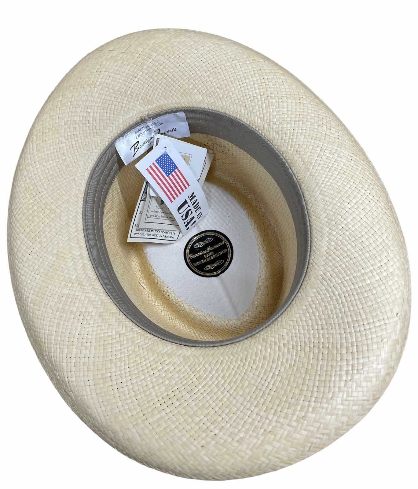 Hand Woven Cooler Outback Hat Summer Breathable Waterproof - Natural-2