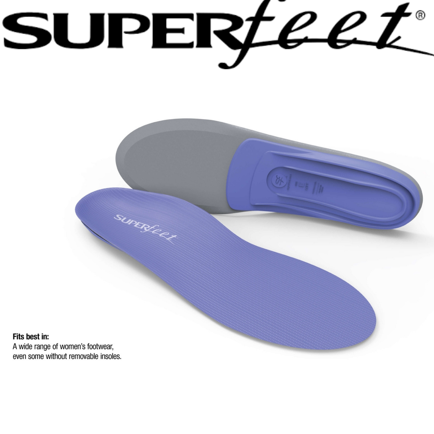 SUPERFEET BLUEBERRY Insoles Inserts Orthotics Arch Support Cushion Support-1