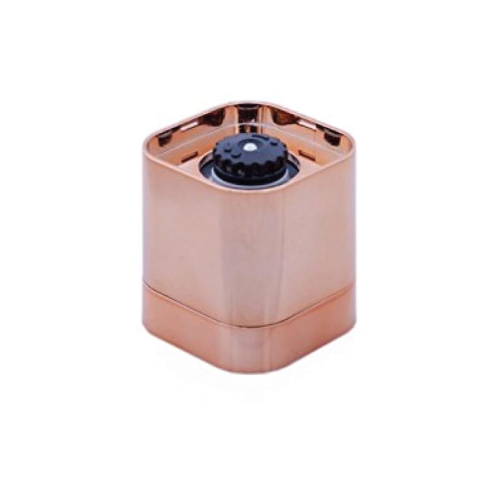 Salt and Pepper Grinder - 180ml Glass Design + Rose Gold Bottle Manual Hand Mill-2