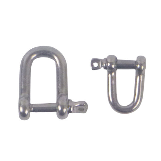 Swimerz Stainless Steel D Shackles, Size 1, 10 pack-0