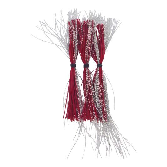 Dekoi Krystal Flash Lure Skirts, Silver Neon-0