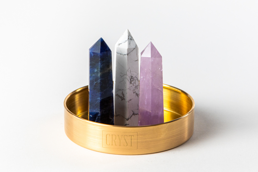 Sleep Crystal Trio - Howlite, Amethyst + Sodalite-0