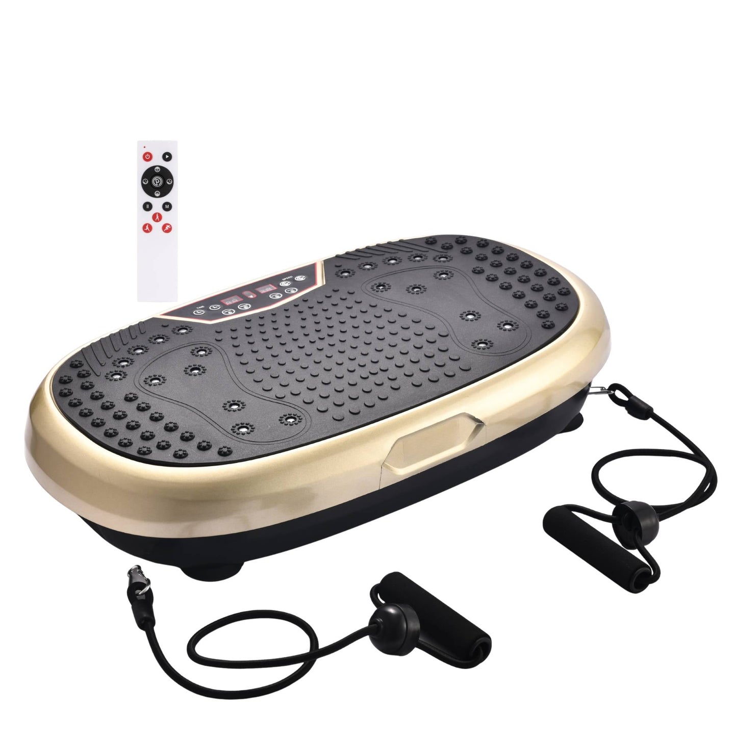Social Hike Gold Mini Vibration Plate - Vibrating Exercise Machine Platform-0