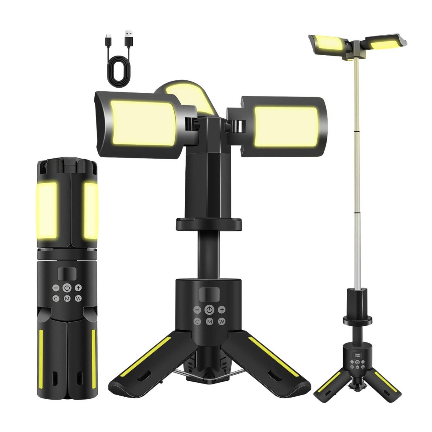 Social Hike Rechargeable Telescopic Camping Light - Outdoor LED 20W Lantern-0