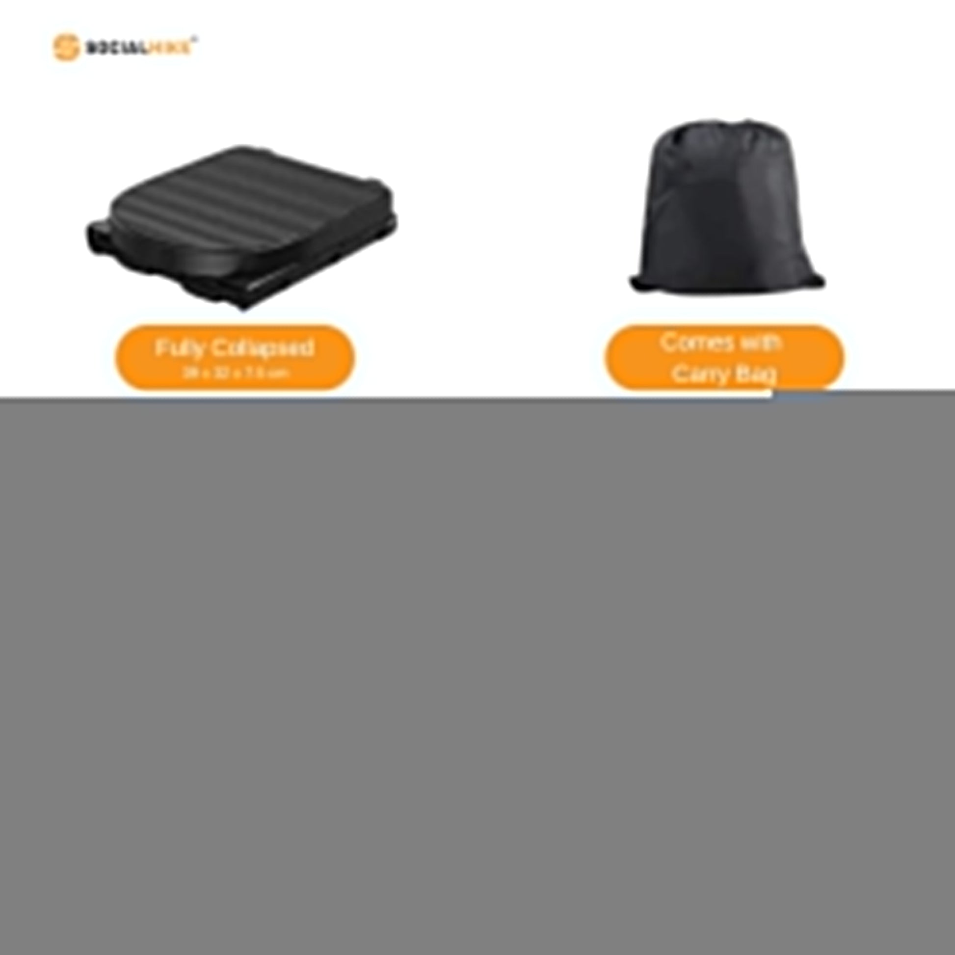 Social Hike Portable Folding Camping Toilet - Outdoor Lightweight Compact Potty-4