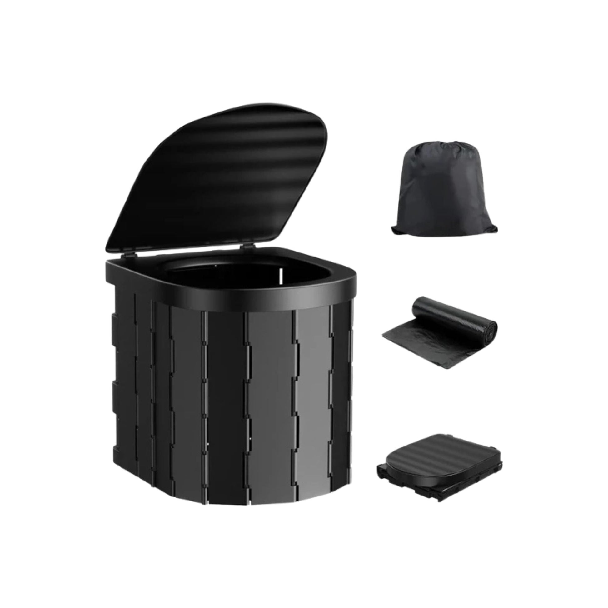 Social Hike Portable Folding Camping Toilet - Outdoor Lightweight Compact Potty-0