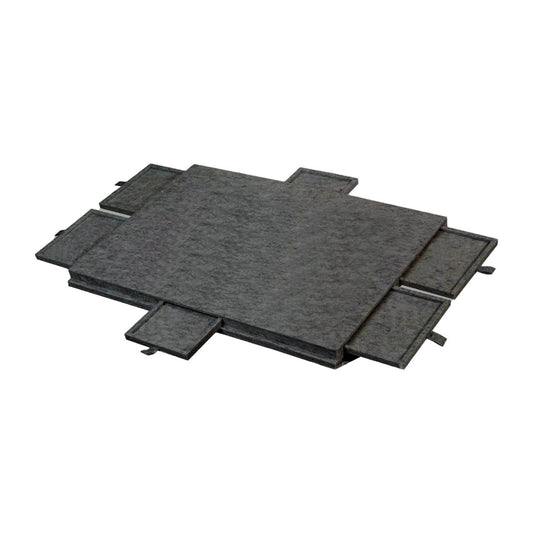 Social Hike Puzzle Board 1500 pcs - Felt Tilting Portable Cover + Drawers Grey-0