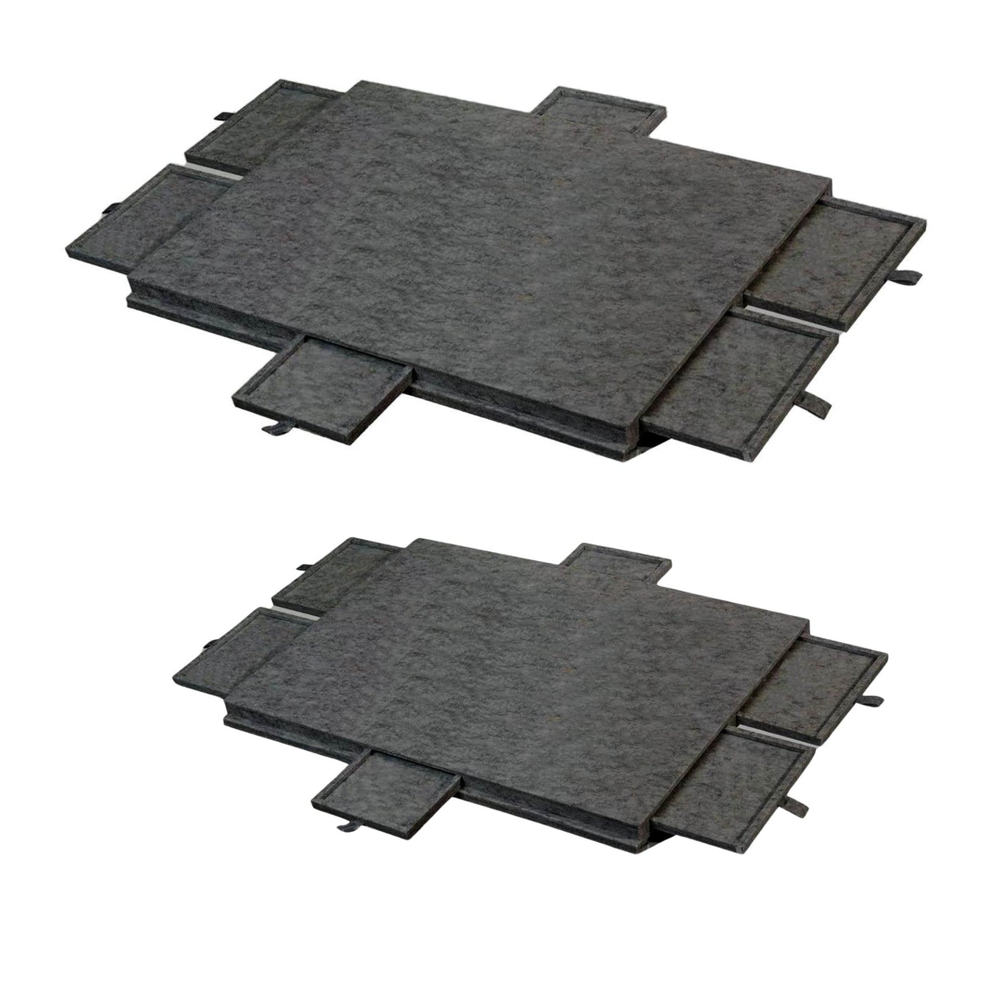 Social Hike Puzzle Felt Board - Folding Portable Stand Cover and Drawers-0