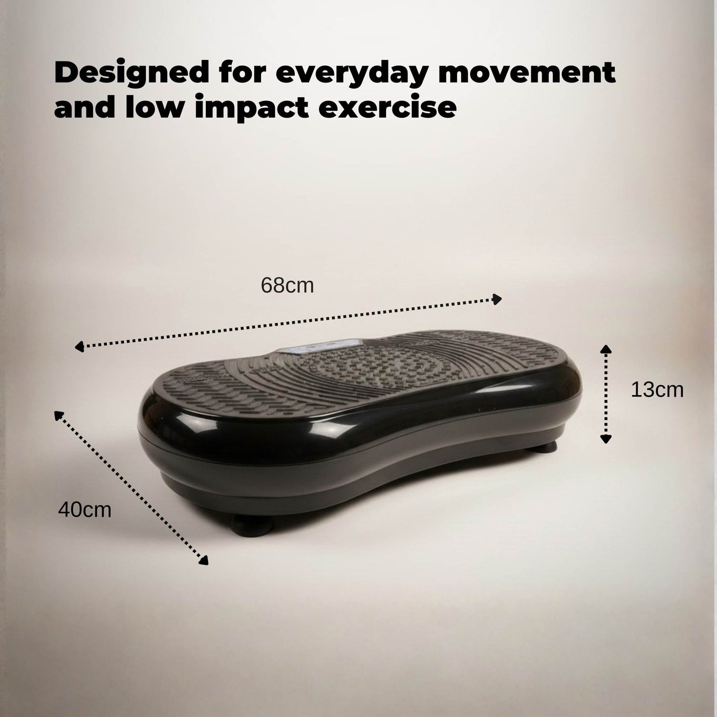 Social Hike Vibration Plate Exercise Platform - Vibrating Workout Machine Black-3