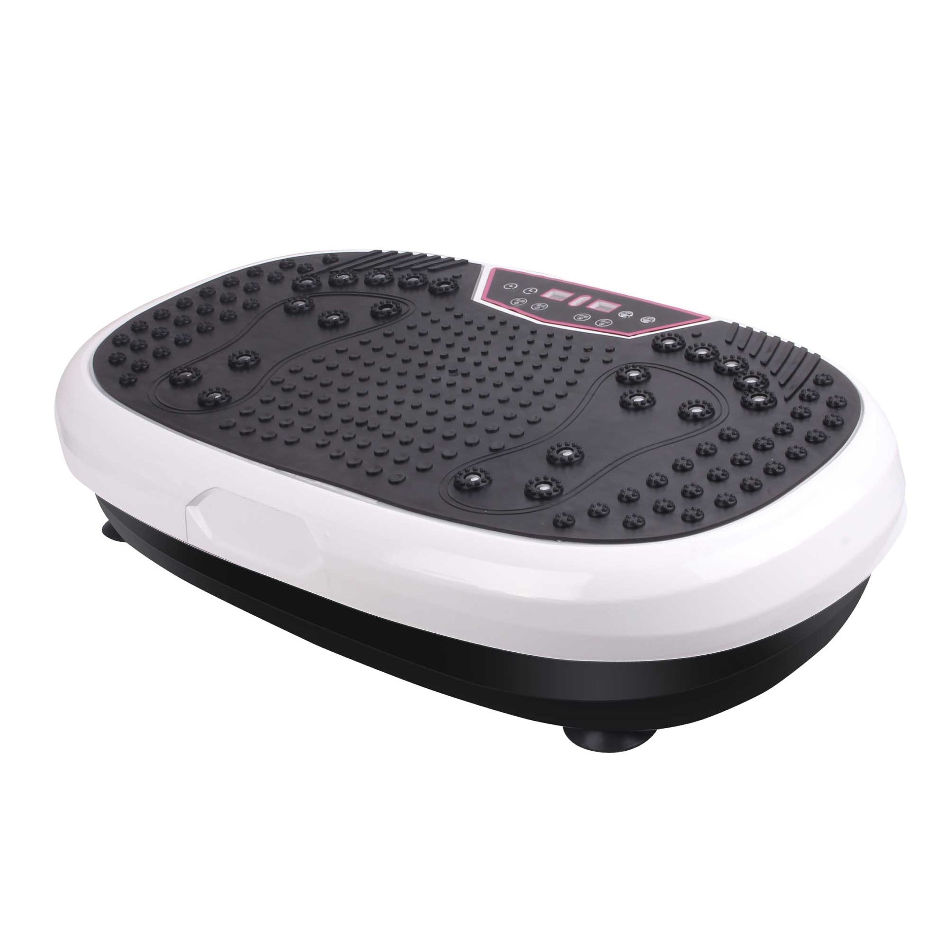 Social Hike White Mini Vibration Plate - Vibrating Exercise Machine Platform-0