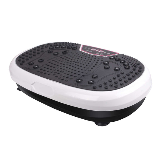 Social Hike White Mini Vibration Plate - Vibrating Exercise Machine Platform-0