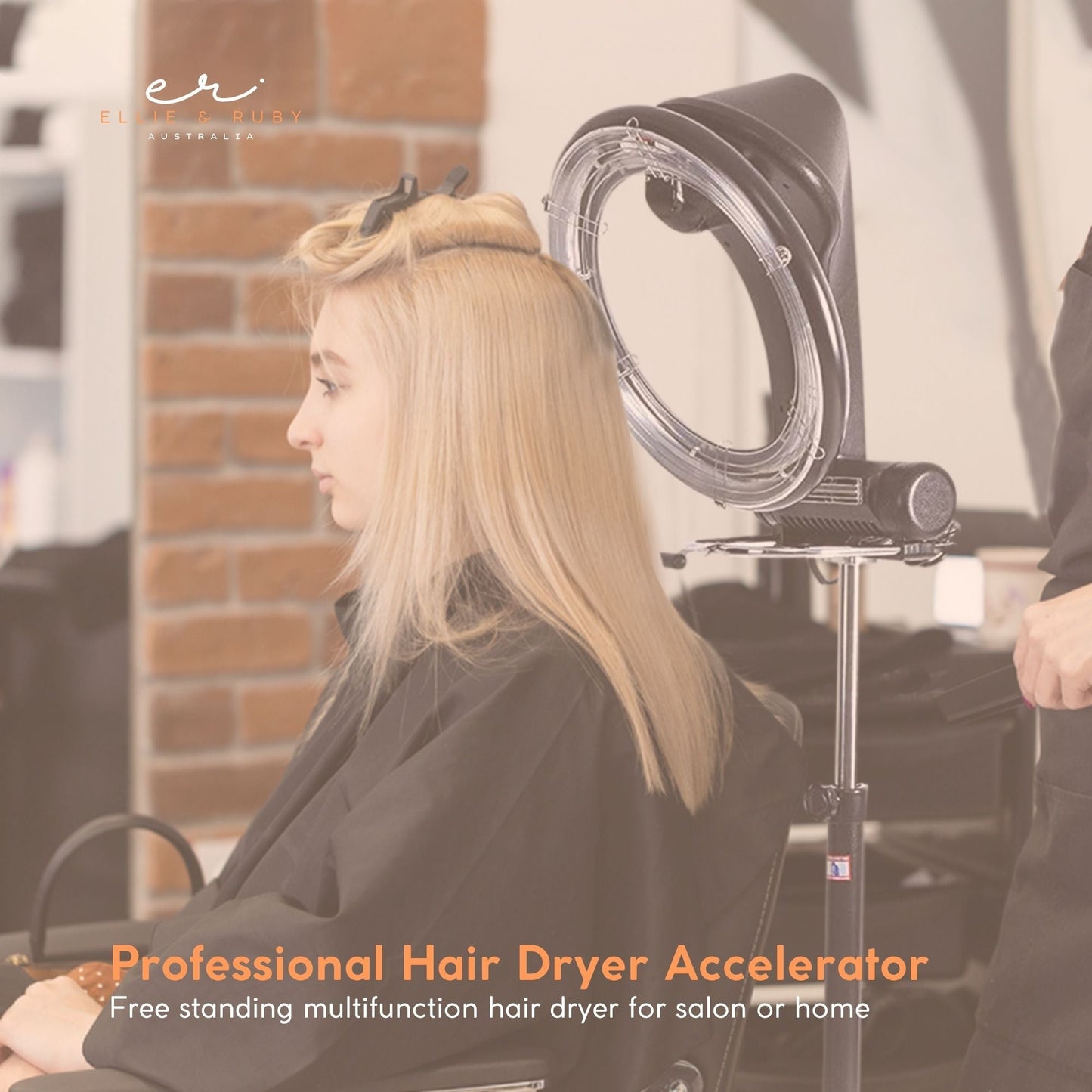 Standing Hair Dryer Accelerator Colour 360 Rotating Halo Rolling Salon Equipment-1