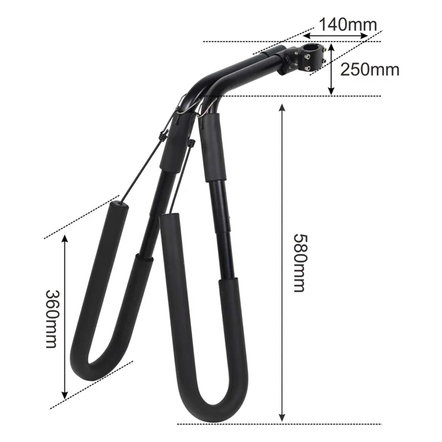 Surfboard Bike Rack - Paddle Board Carrier Bicycle Storage Holder-2