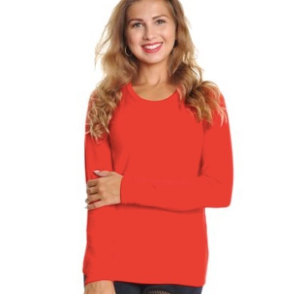 Womens Thermal Top w/ Brushed Interior Warm Winter Fleece Baselayer-11
