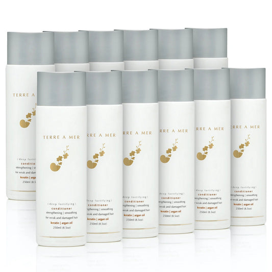 12x 250ml terreamer Deep Fortifying Keratin Hair Conditioner Strengthening Bulk