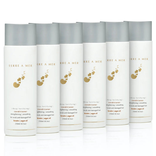 6x 250ml terreamer Deep Fortifying Keratin Hair Conditioner Strengthening Bulk
