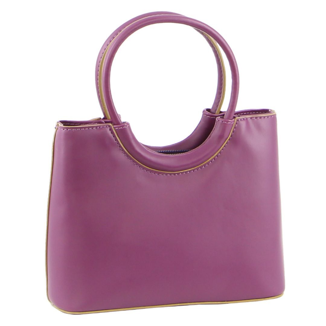 Milleni Mini Fashion Bag Tote Handbag in Plum-1