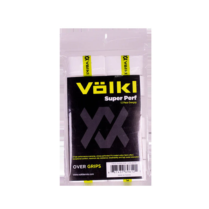 Volkl Super Perf 12 Pack Over Grips Tennis Bulk - White-1